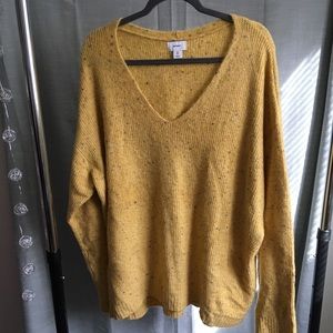 🍁 COMFY yellow speckled sweater 🍁